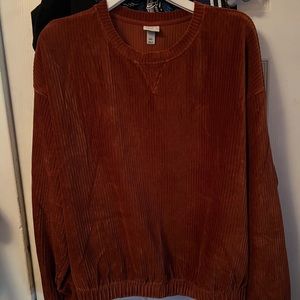 A new day velvet crew neck long sleeve top brand new size 2XL!!